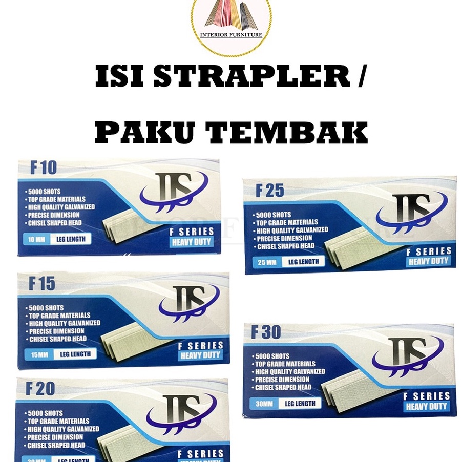 

SEGERA BELI Isi Paku Tembak Refill Air Nailer Stapler Isi Ulang Paku Tembak READY F1 F15 F2 F25 F3