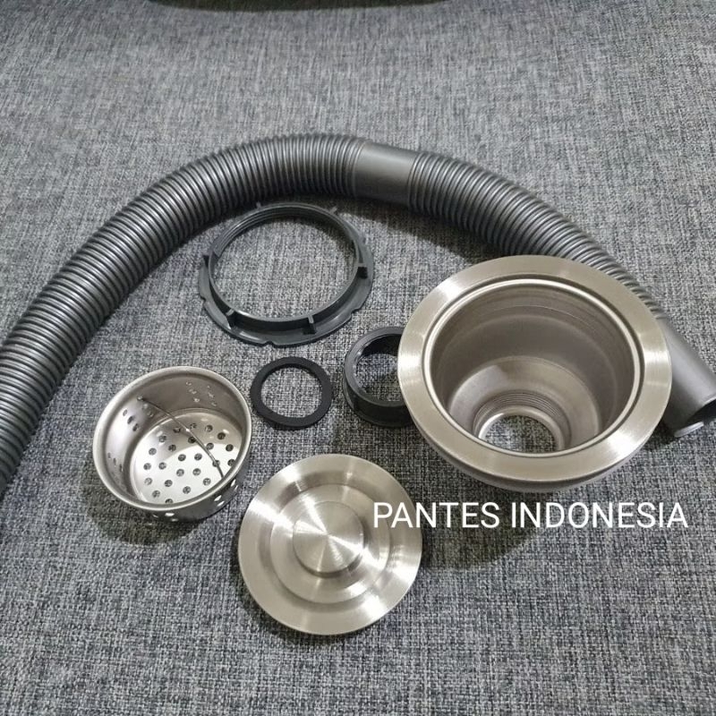 PANTES INDONESIA Afur + Selang STAINLESS STEEL Bak Cuci Piring / Paket Afur Selang Bak Cuci Piring
