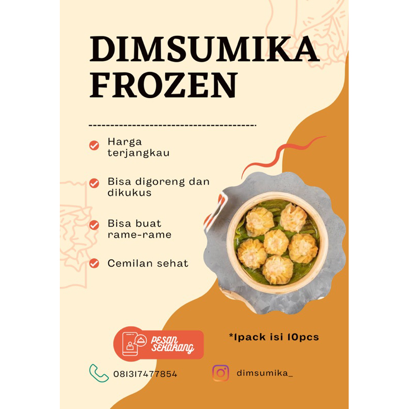 

Dimsumika frozen isi 10pcs/pack