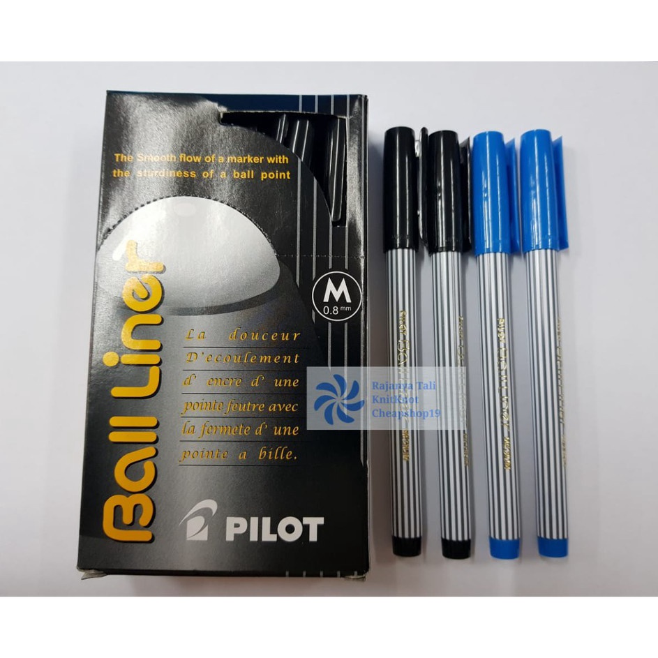 

KUALITAS TERBAIK Ballpoint Pilot Ball liner warna HitamBiru PILOT