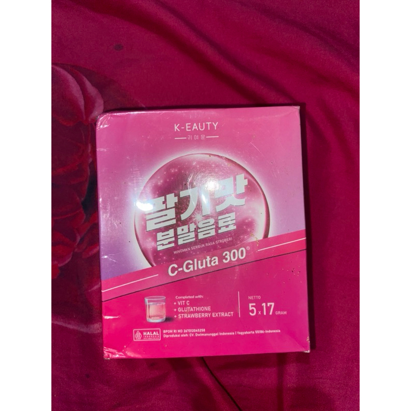 

KEAUTY Minuman Kolagen Sachet | Collagen Beauty Drink | C-Gluta 300 [preloved]