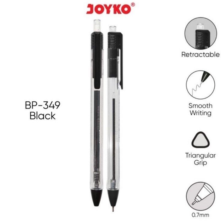 

TERBARU Ballpoint Pulpen Vokus TRANS BP349 1PAK ISI 12
