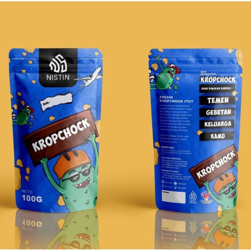 

Kropchock (Kropcok) Snack Renyah Rasa Gurih Daun Jeruk - Coklat Enak Khas Serang Banten Viral