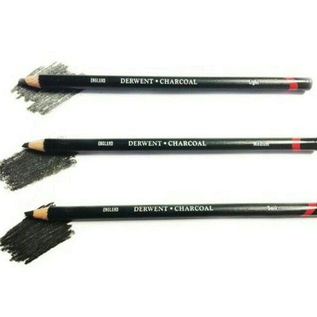 

GROSIR Derwent Charcoal Pencil Light Medium Dark satuan