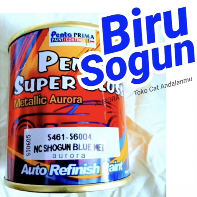 Cat Penta Super Gloss NC Shogun Blue Met 200ml Biru Metalik Motor Suzuki Sogun / Metallic Metalic Mo