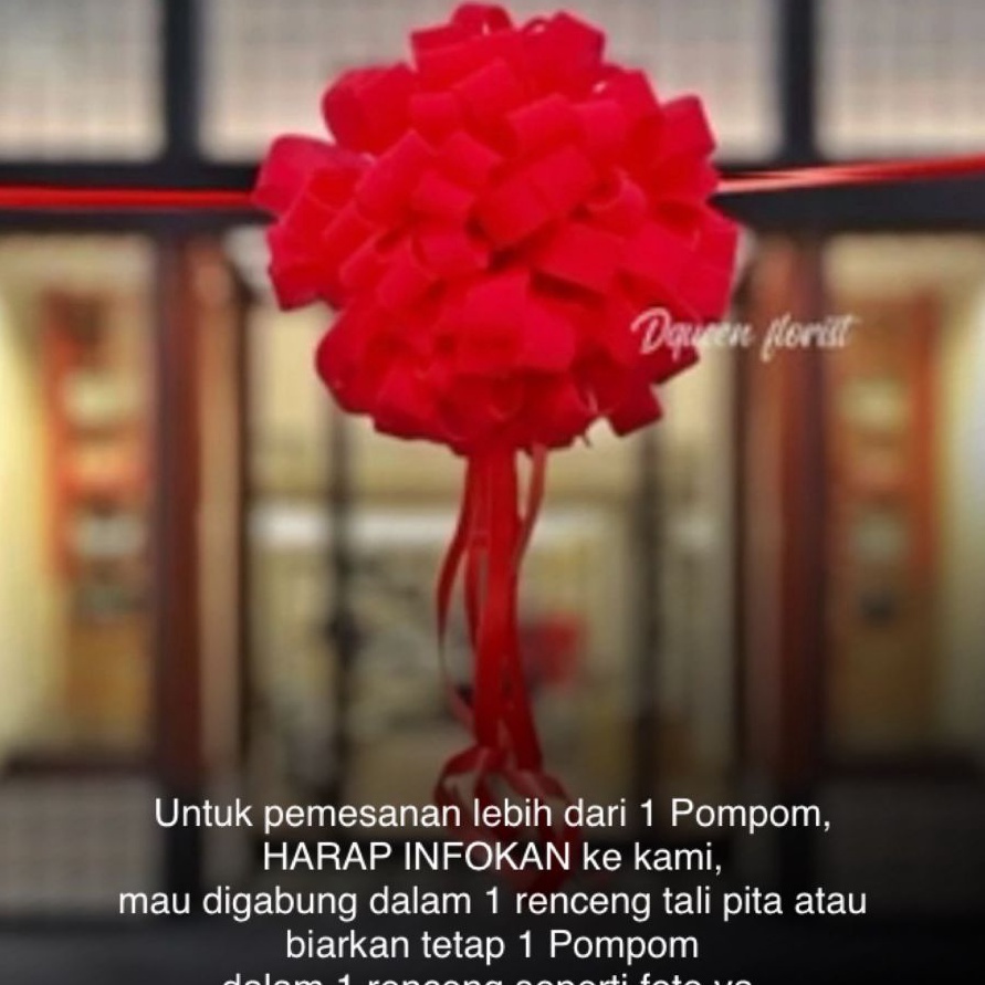 

STOK TERBARU Pita Peresmian 1 Pom Pom