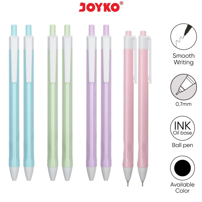

PROMO TERUPDATE BallPen Pena Pulpen BP342 CetekPAKPen Pastel Tinta Hitam 7mm