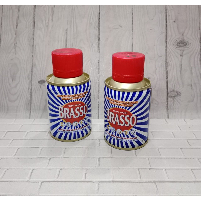 BRASSO PENGKILAP LOGAM 100 ML / BRASSO METAL POLISH LIQUID / PENGKILAT LOGAM / PEMBERSIH LOGAM - BRA