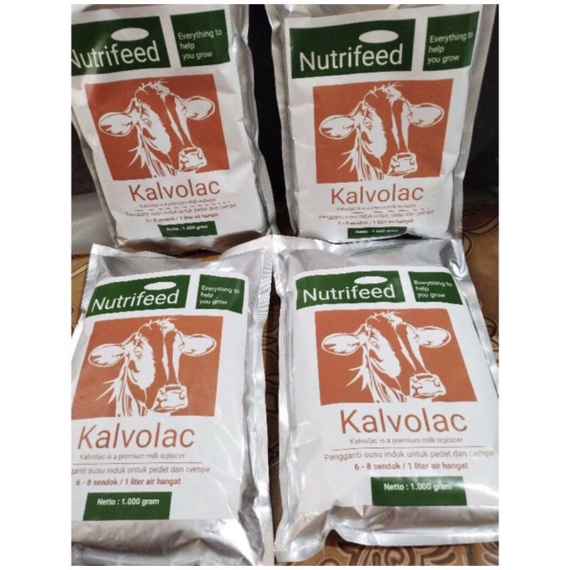 SUSU Kalvolac Nutrifeed 1 Kg | SUSU TERNAK Replacer Susu Kolostrum Pedet Cempe Sapi Kambing