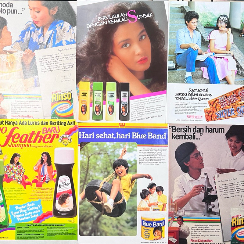Iklan Jadul 1980s ORIGINAL //iklan lawas // poster jadul // Hiasan Dinding vintage