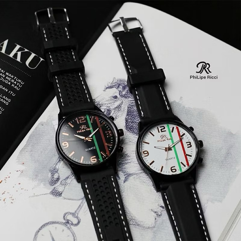 JAM TANGAN PRIA KARET PHILIPE RICCI/ JAM TANGAN PRIA SPORT Kekinian