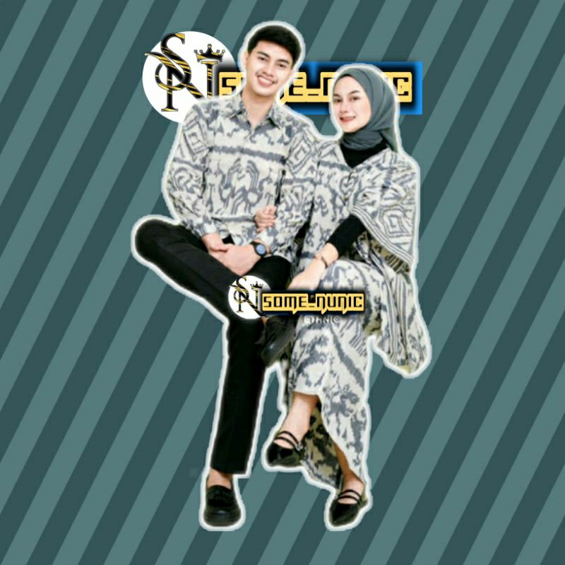 VIOLA WHITE NTT COUPLE TENUN _ COUPLE TENUN _ COUPLE BATIK _ BAJU COUPLE _ BAJU KONDANGAN _ BAJU PRE
