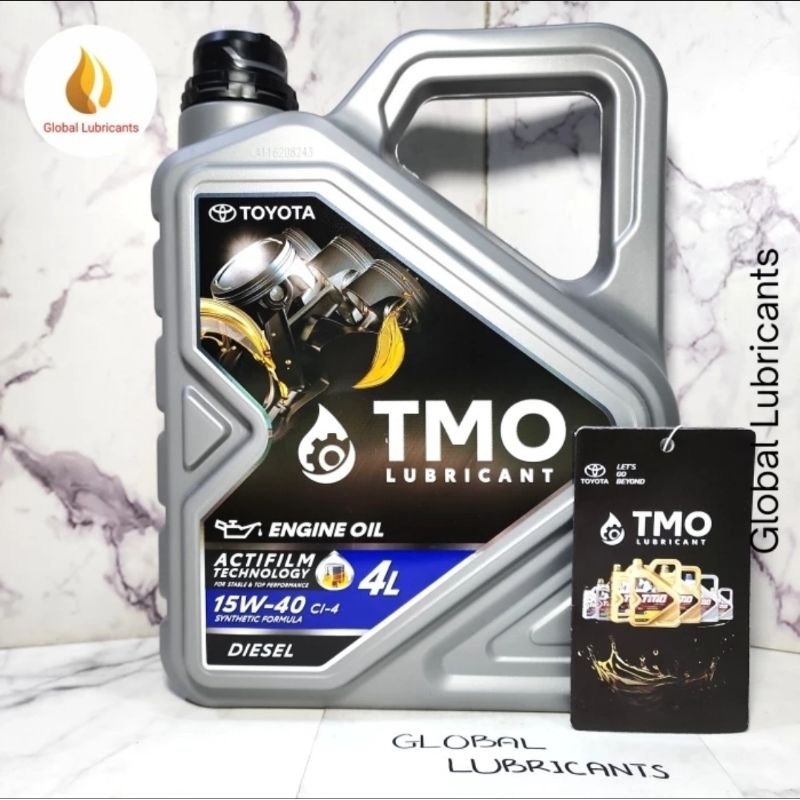 ALL NEW BARCODE Toyota Motor Oil/ TMO Hitam Diesel 15W-40 4 Liter (Oli Mesin Diesel/ Solar)