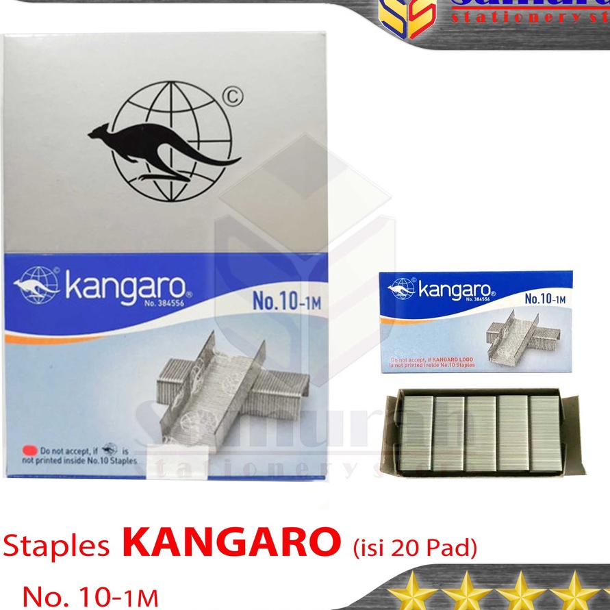 

BIG SALE FASION Isi Staples Kangaro No 1 M Ori Refill Stapler no 1 M isi Stepler Hekter Kecil Asli Kanggaro No 1M