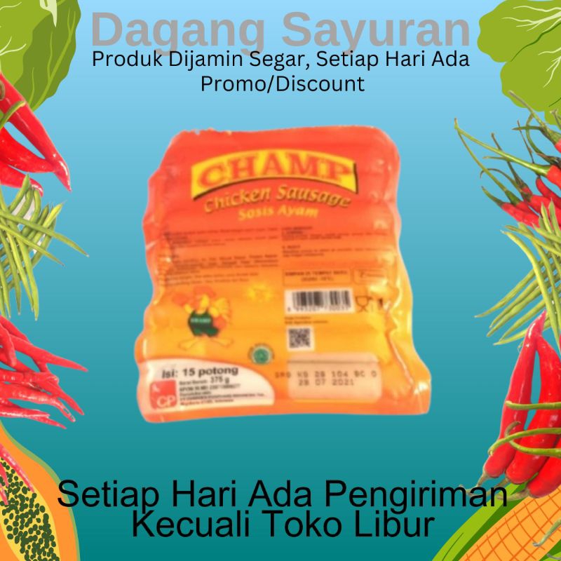 

SOSIS AYAM ISI 15 PCS 375 GRAM