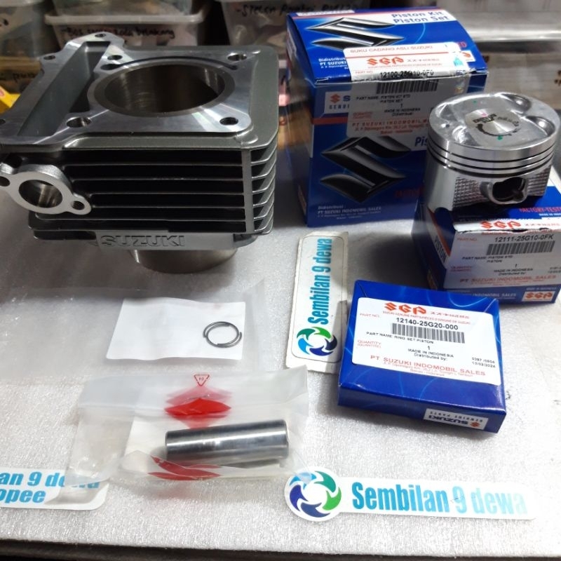 blok seher set satria FU 150 OEM SCEM SUZUKI thailand ( piston kit original SGP)