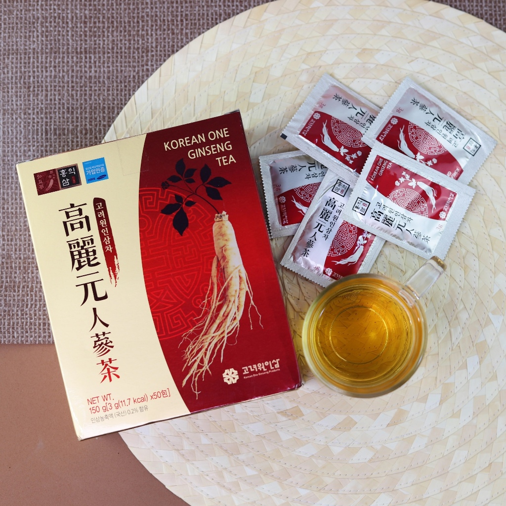 

Korean One Red Ginseng Tea - Teh Ginseng Korea - 1 Box isi 50