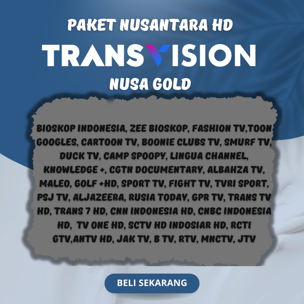 PAKET GOLD NUSANTARA HD PAKET NUSA GOLD 1 BULAN