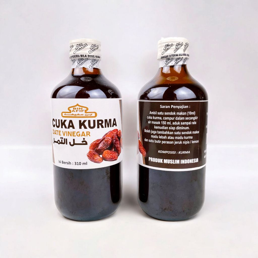 

Cuka Kurma Bin Afif 310ml - Dates Vinegar With Mother