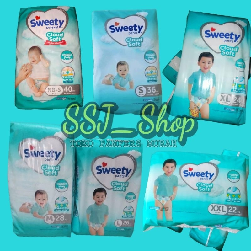 PAMPERS POPOK SWEETY SILVER PANTS