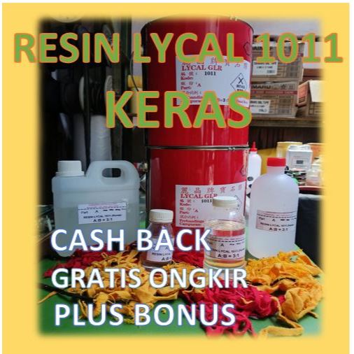 Resin Bening Lycal 1011 Keras Hard Resin Dekorasi