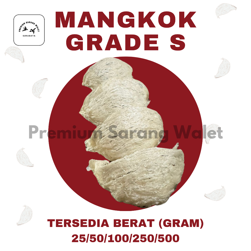 

Sarang Burung Walet Premium Grade S - Yanwo / 燕窝