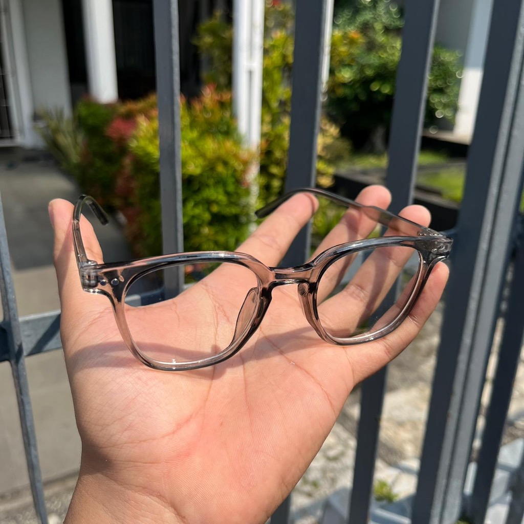 FRAME KACAMATA HITAM SUNGLASSES - KT299