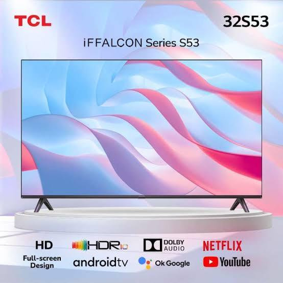 TV TCL x IFFALCON 32" Smart TV 32S53 Bezelless Official + antena