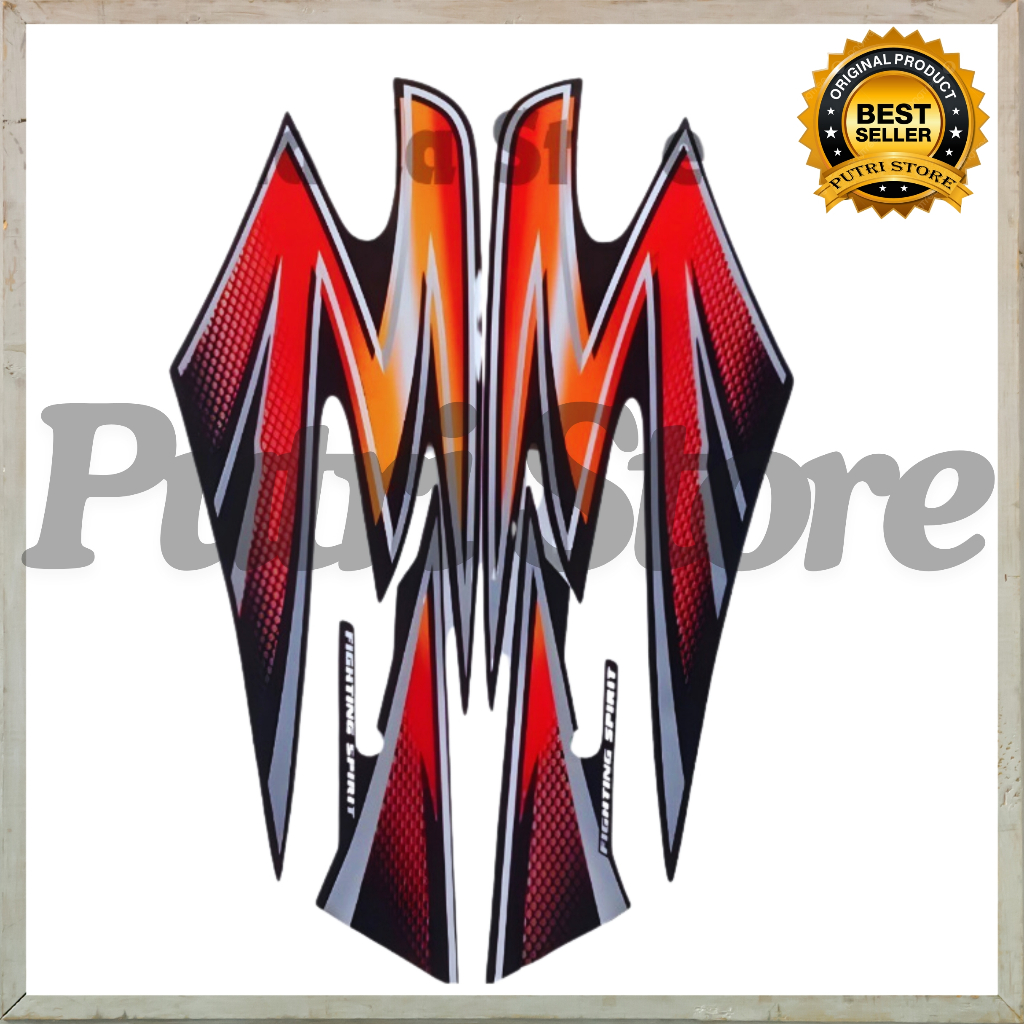 Stiker Striping Yamaha RX KING 2003 Hitam Merah List Stiker Standar Yamaha Rx King 2003 Biru