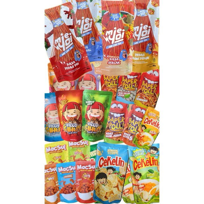 

[CEKELIN] READY❗️❗️SNACK VIRAL❗️❗️50g MAKANAN RINGAN BASRENG MAKARONI