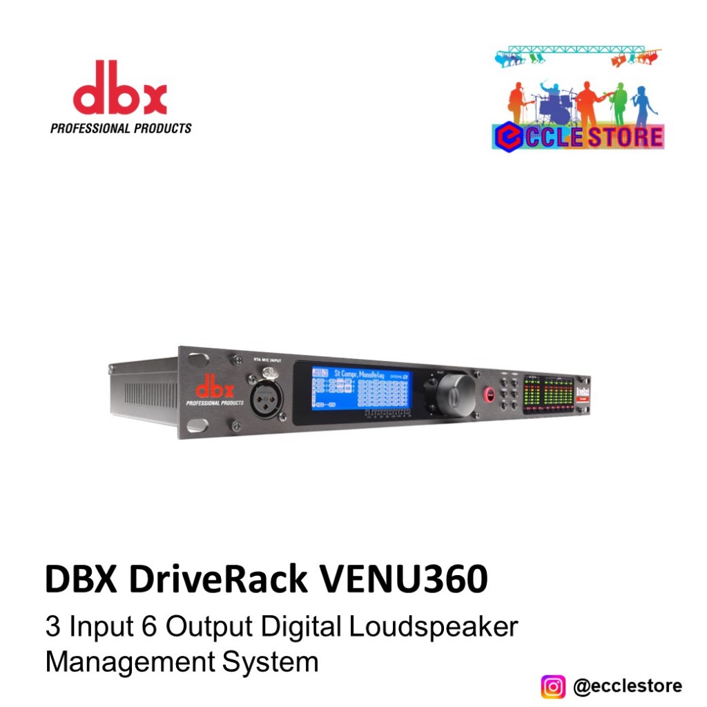 DBX DriveRack VENU360 - 3 Input 6 Out Digital Loudspeaker Management System / DLMS / LMS / Speaker P