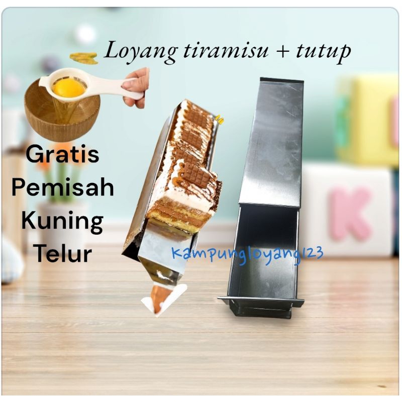 loyang tiramisu + tutup / loyang tiramisu sodok 0,7 / tiramisu chocomory