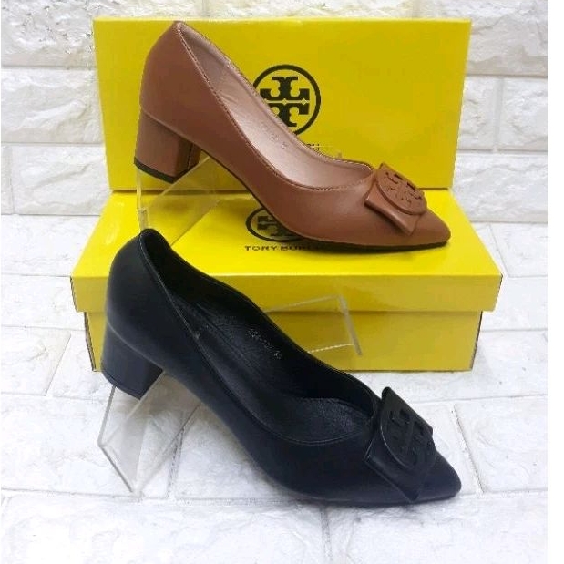 SEPATU PANTOFEL HAK WANITA IMPORT TORY BURCH 834-135 TERBARU DAN ORIGINAL