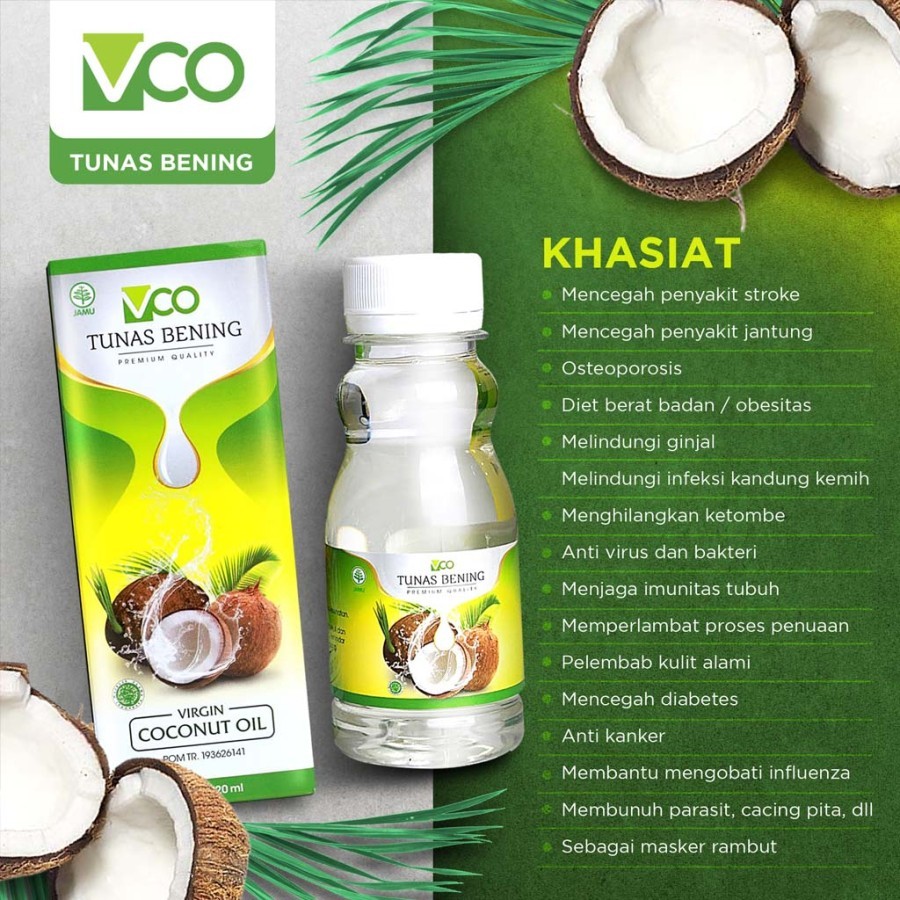

VCO Tunas bening 120 ml virgin coconut oil