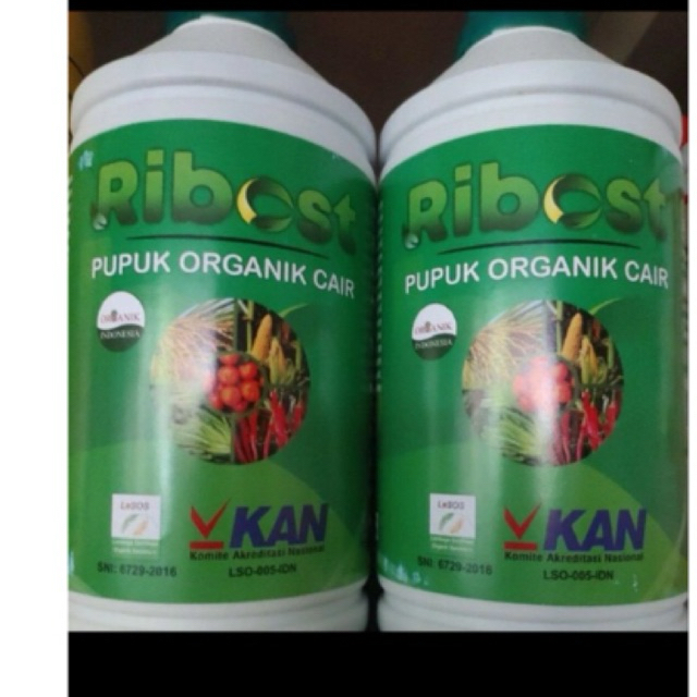 Ribost Pupuk Cair Organik 1 Liter Ribost Hijau Pupuk Organik Original 100%
