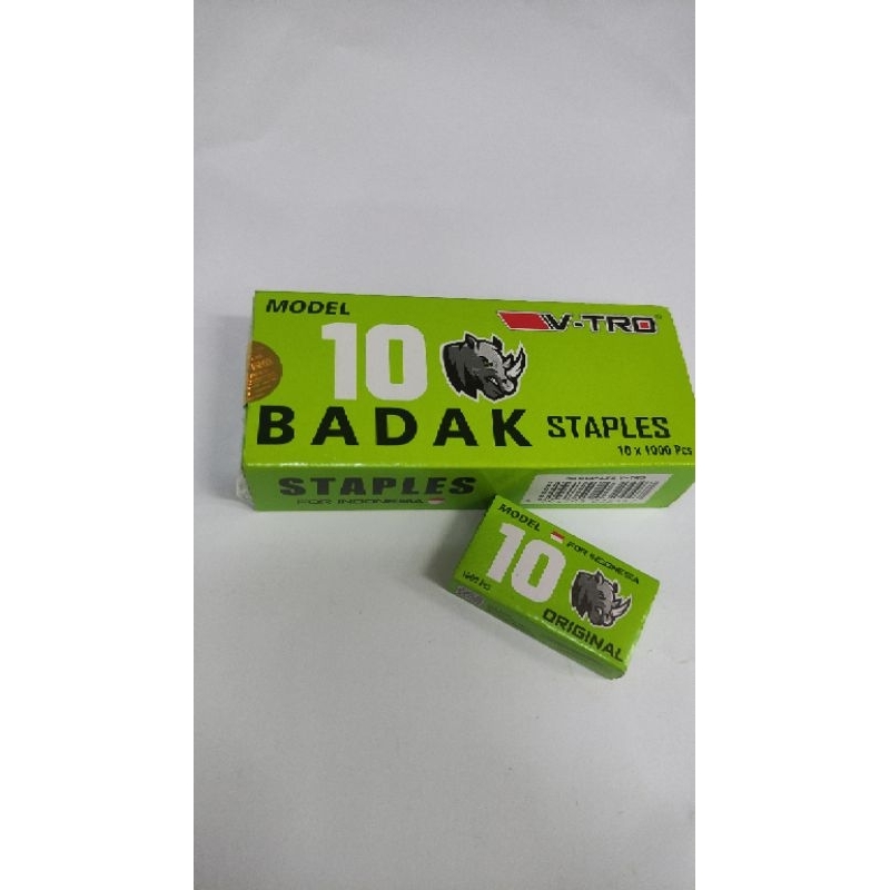 

isi staples V-TRO BADAK no. 10 TERMURAHHH