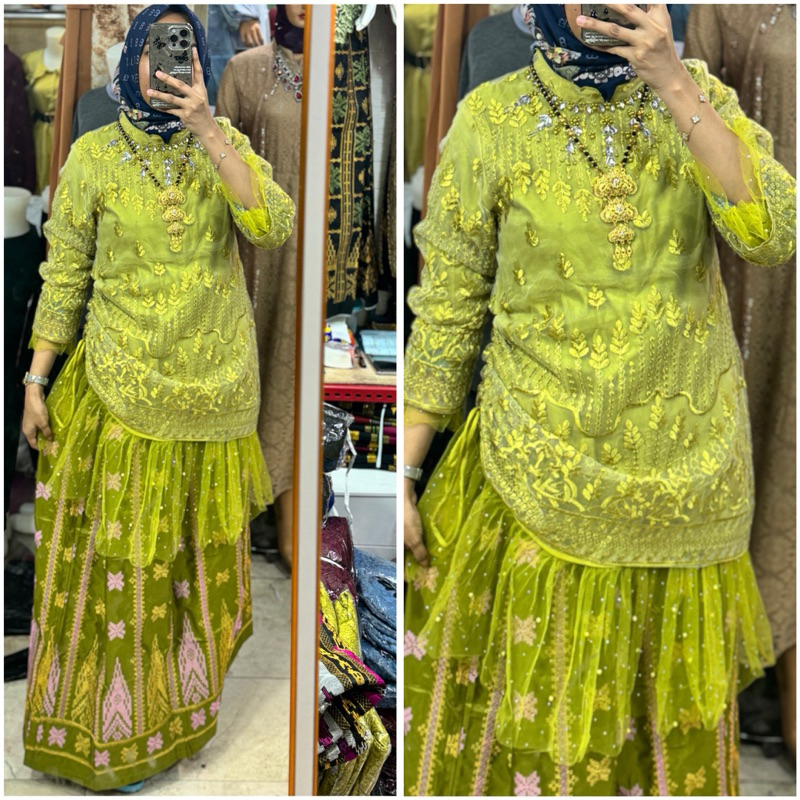 Baju bodo organza serut