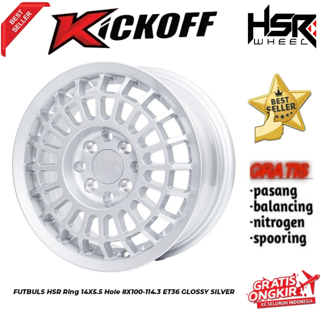 VELG RING 14 TERBARU MODEL FUTBULS HSR UNTUK XENIA AVANZA KIJANG LGX SOLUNA AYLA SIGRA