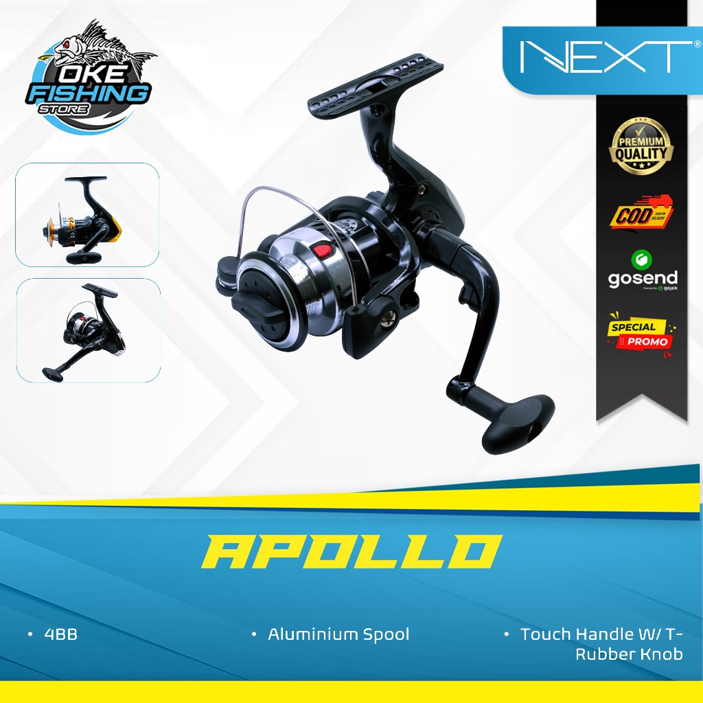 Reel Pancing Spinning Next Apollo 800 4 Ball Bearing – Ringan dan Tangguh