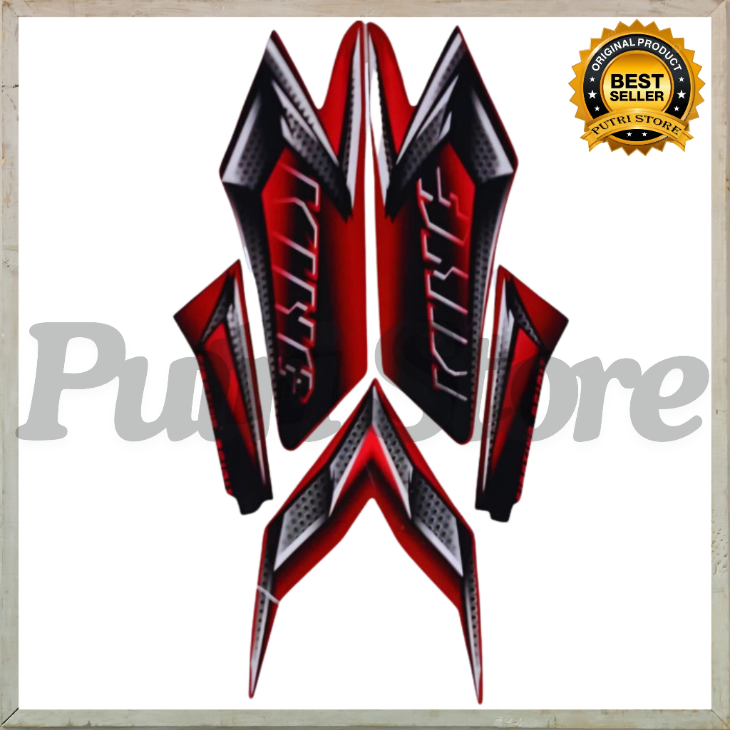 Striping Stiker Yamaha Rx King 2008 Merah List Motor Yamaha Rx King Standar 2008 Merah