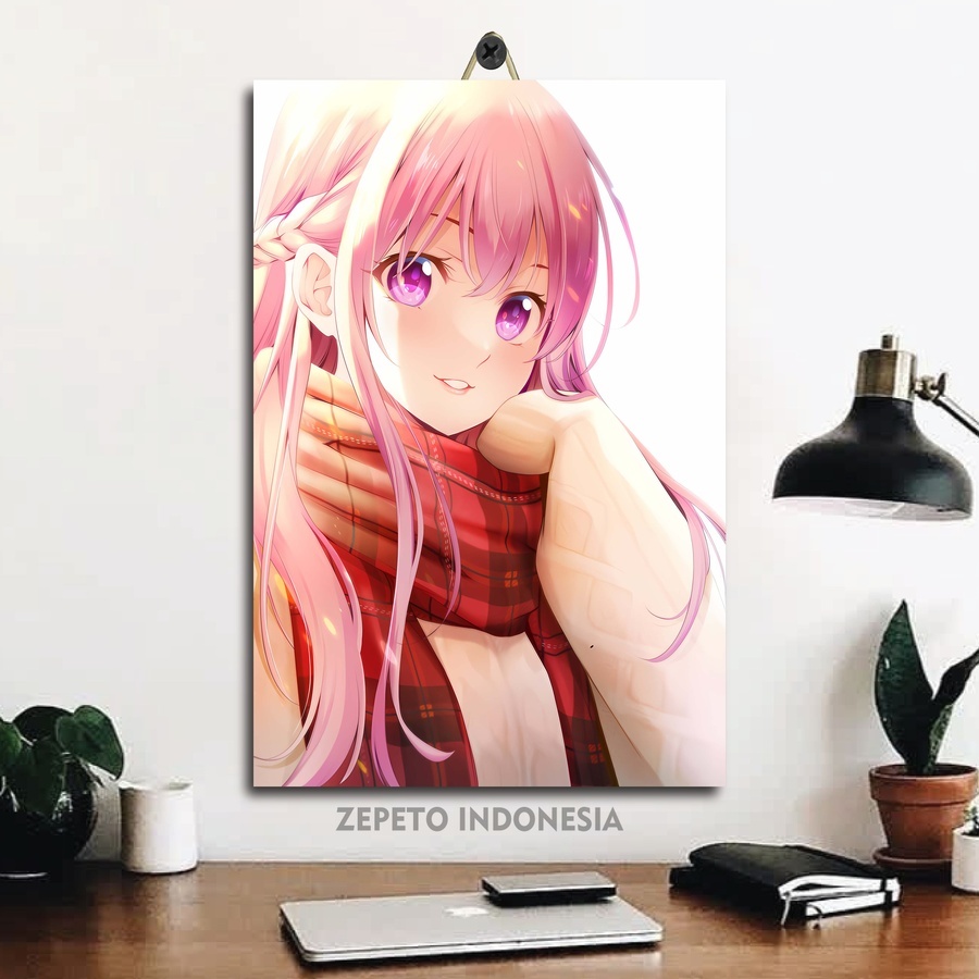 Poster Megami No Cafe Terrace / Poster Ruangan Waifu Goddess Cafe Terrace Ouka Makuzawa /M34|FZAMI