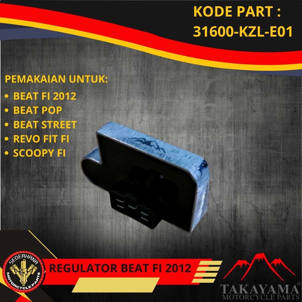 REGULATOR KIPROK BEAT FI 2012 STARTER KASAR BEAT POP BEAT STREET REVO FIT FI SCOOPY FI TAKAYAMA