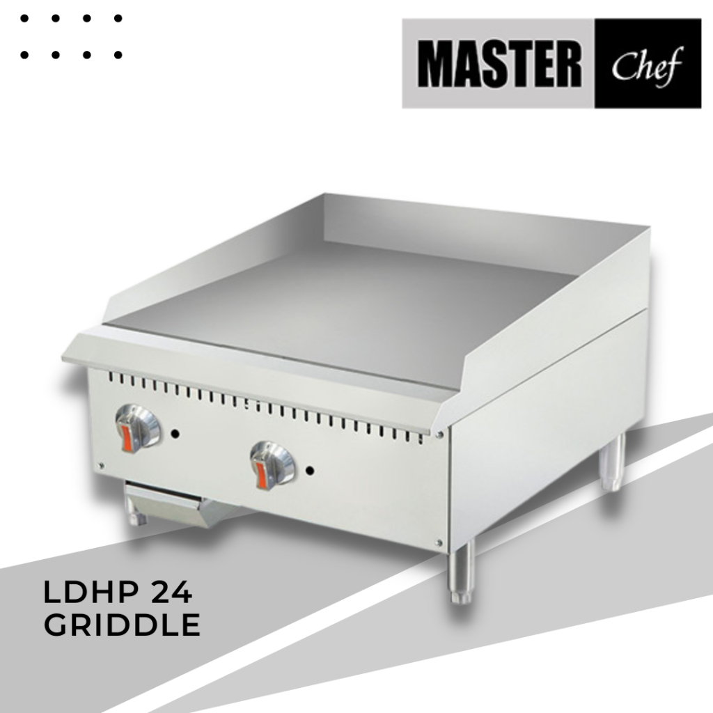 MASTERCHEF Gas Griddle/Hot Plate 24" 2 Burner Masterchef LDFT24 Kompor Burner Open Burner Kompor Pem