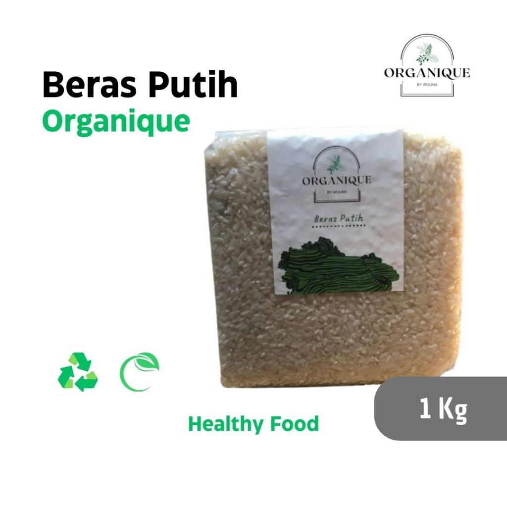 

Beras Putih ORGANIQUE Kemasan Vacum 1 kg Healthy Super Food