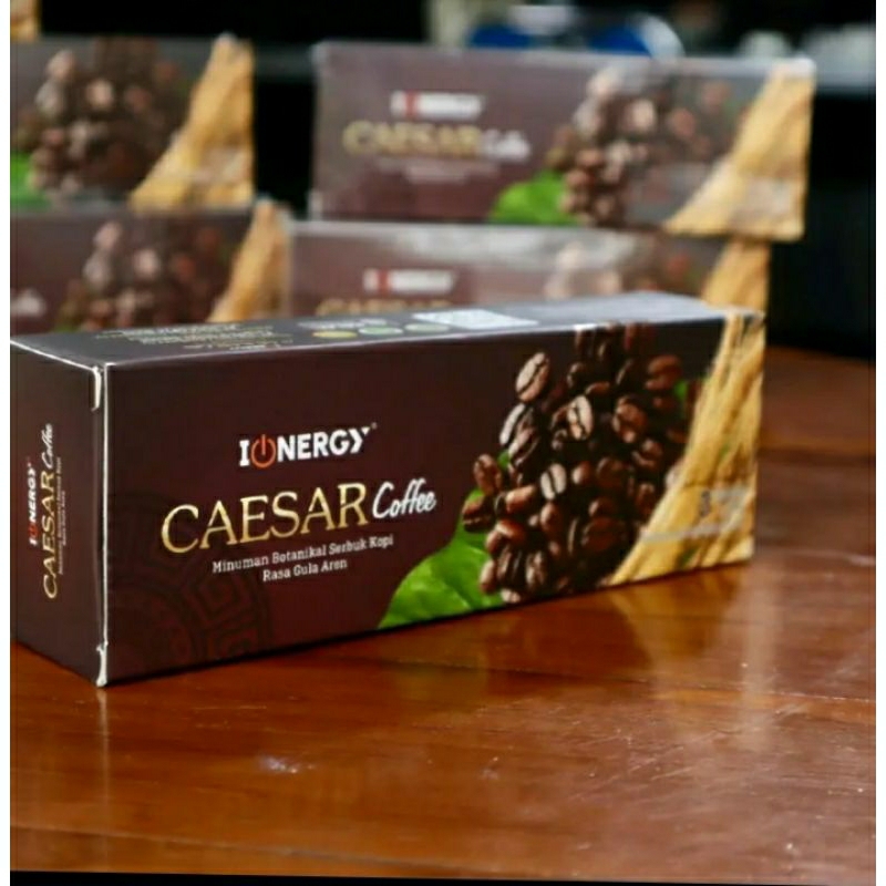 

Kopi Ginseng Ionergy Caesar Coffee Rasa Gula Aren isi 3 Sachet