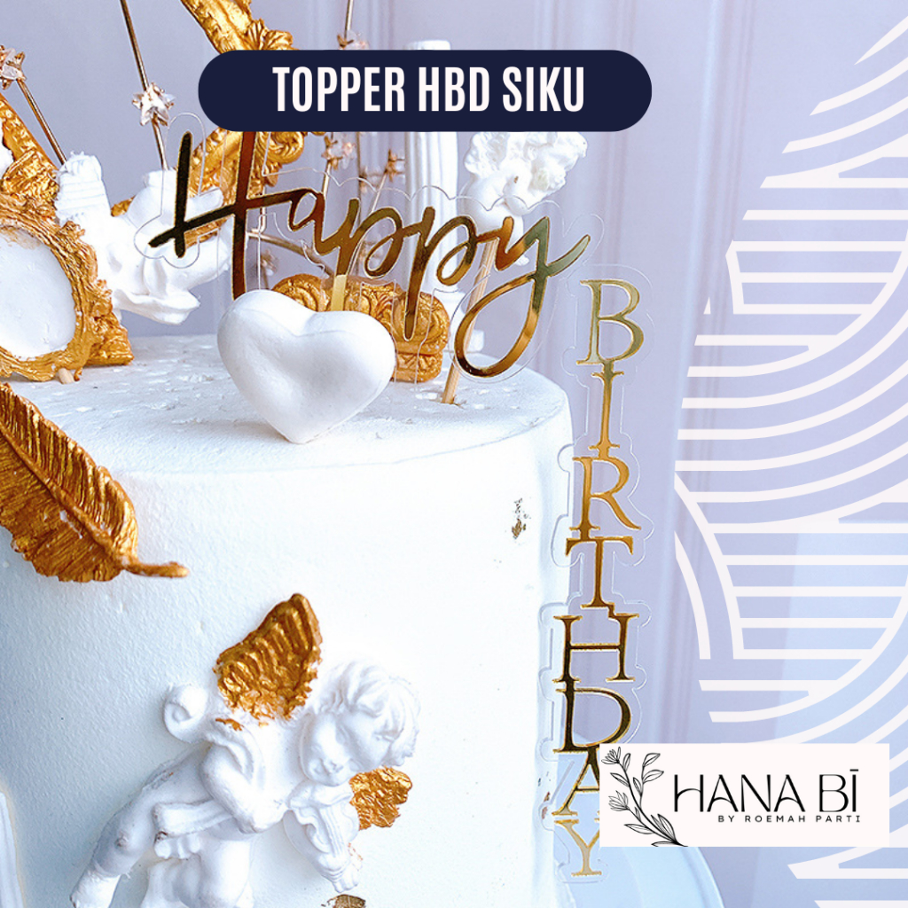 

Topper Akrilik Tulisan Happy Birthday Bentuk Siku Hiasan Kue