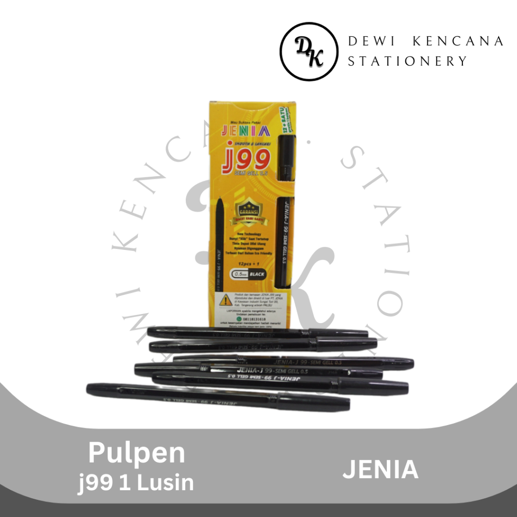 

Pulpen Jenia J99 0.5 1Pak isi 12 Pcs Tanpa Box