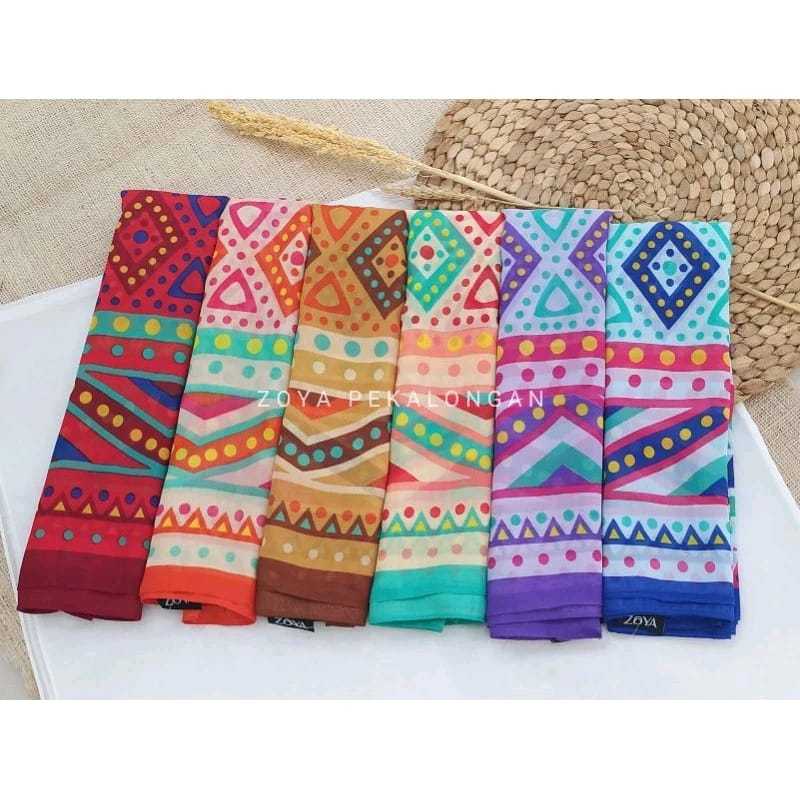 ZOYA PROMO BELI 3 100K ZOYA HIJAB PASHMINA MOTIF SELENDANG