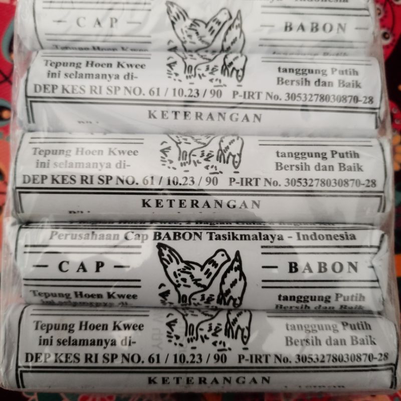 

Tepung Hoen Kwee / Hunkue Cap Babon / 10 Toros