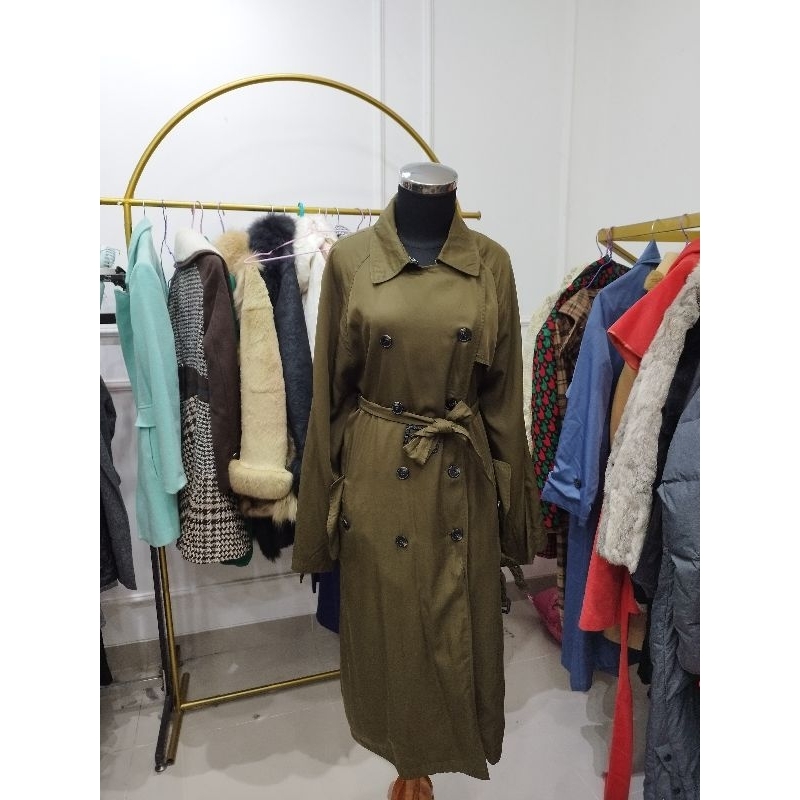 Long coat katun Army brand Zara women